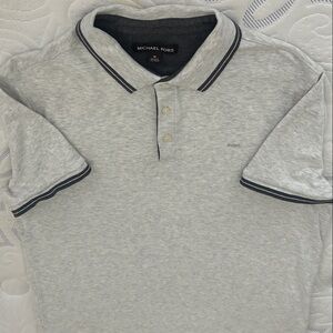 Michael Kors Light Gray Polo with Black Trim